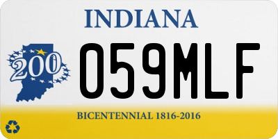 IN license plate 059MLF