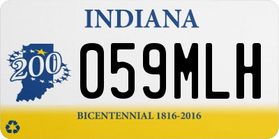 IN license plate 059MLH