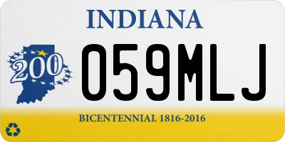 IN license plate 059MLJ