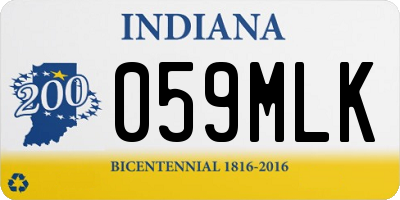 IN license plate 059MLK