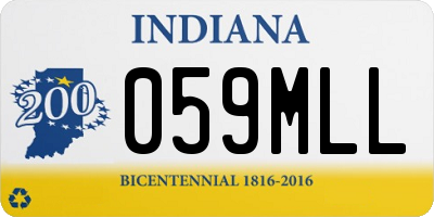 IN license plate 059MLL