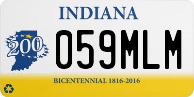 IN license plate 059MLM