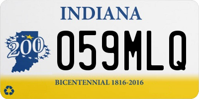 IN license plate 059MLQ