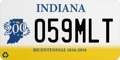 IN license plate 059MLT