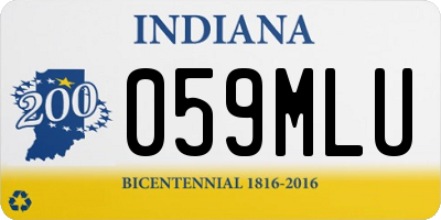 IN license plate 059MLU