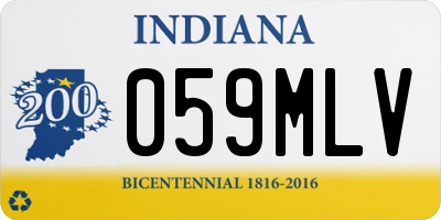 IN license plate 059MLV