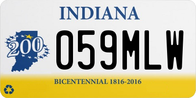 IN license plate 059MLW