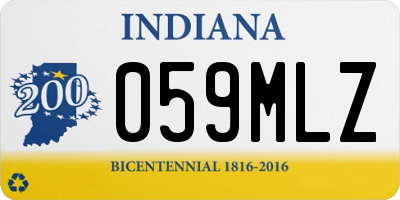 IN license plate 059MLZ