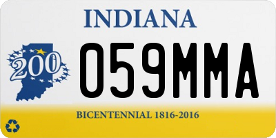 IN license plate 059MMA