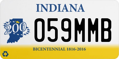 IN license plate 059MMB