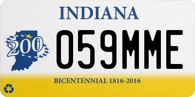 IN license plate 059MME