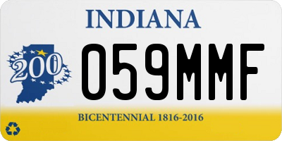 IN license plate 059MMF