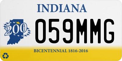 IN license plate 059MMG