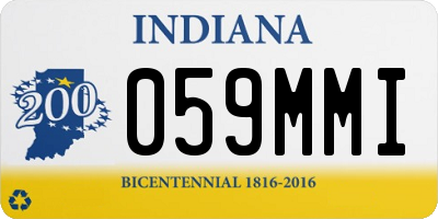 IN license plate 059MMI