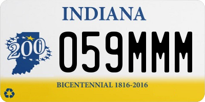 IN license plate 059MMM