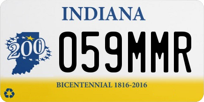 IN license plate 059MMR