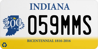 IN license plate 059MMS