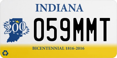 IN license plate 059MMT