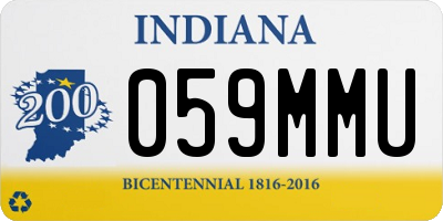 IN license plate 059MMU
