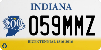IN license plate 059MMZ