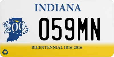 IN license plate 059MN