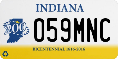 IN license plate 059MNC