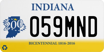 IN license plate 059MND