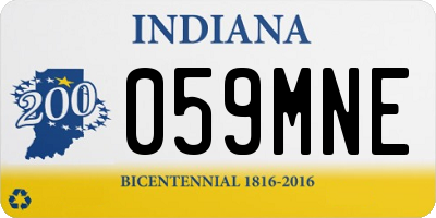 IN license plate 059MNE