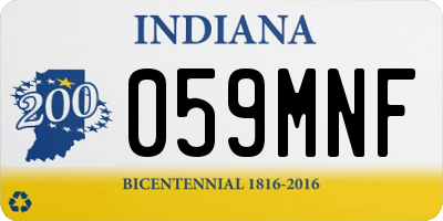 IN license plate 059MNF