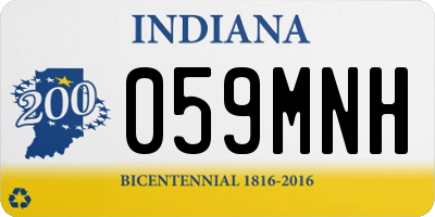 IN license plate 059MNH