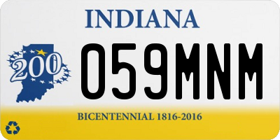 IN license plate 059MNM
