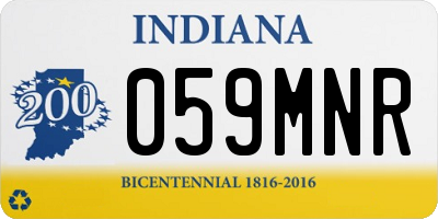 IN license plate 059MNR