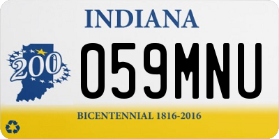 IN license plate 059MNU