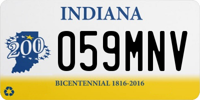 IN license plate 059MNV