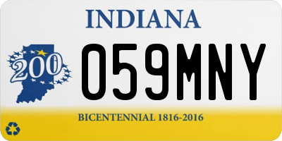 IN license plate 059MNY