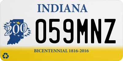 IN license plate 059MNZ
