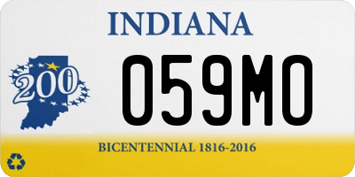 IN license plate 059MO