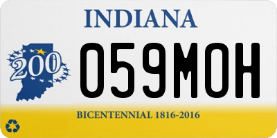IN license plate 059MOH