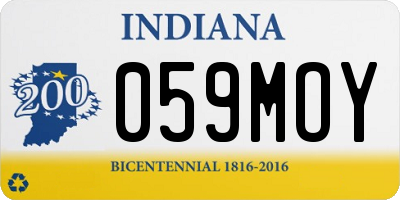 IN license plate 059MOY