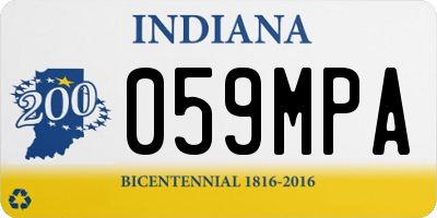 IN license plate 059MPA