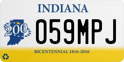 IN license plate 059MPJ