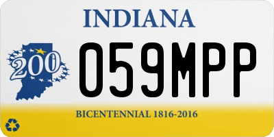 IN license plate 059MPP