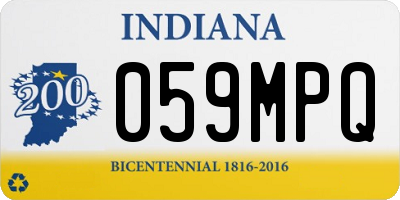 IN license plate 059MPQ