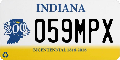 IN license plate 059MPX