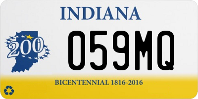 IN license plate 059MQ