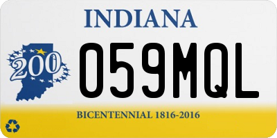 IN license plate 059MQL