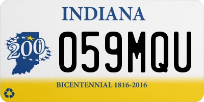 IN license plate 059MQU