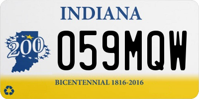 IN license plate 059MQW