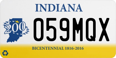 IN license plate 059MQX