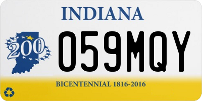 IN license plate 059MQY